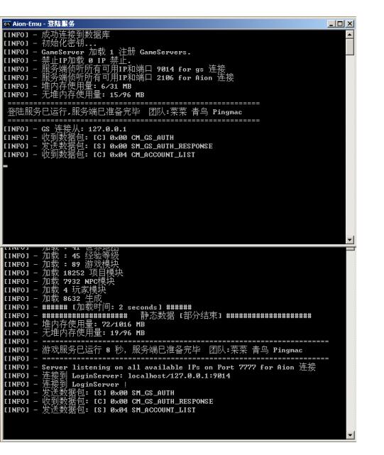 否启动AIONEMU模拟器-教学